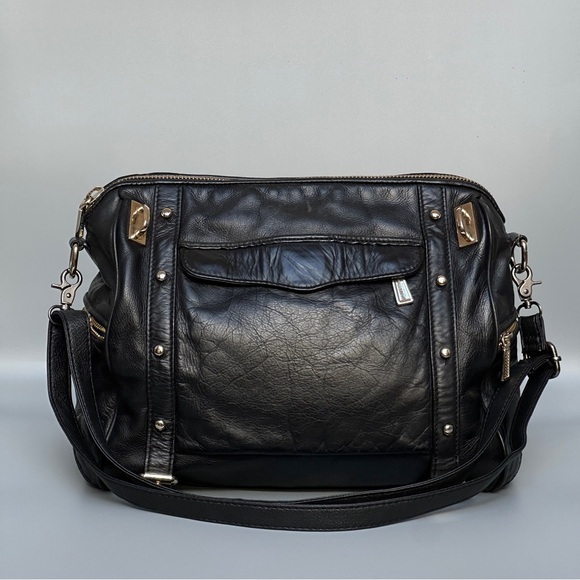 Rebecca Minkoff Cupid Leather Satchel - Black